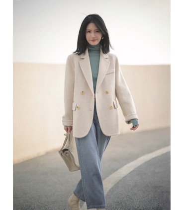 Silkeuldsdragt Retro Lige Blazer