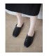 Mezze pantofole all-match coreane alla moda con suola in gomma con tacco basso