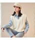 Chaleco con cuello en V top sin mangas de primavera para mujer