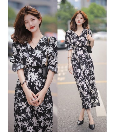 Váy cổ chữ V khí chất mới 