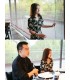 브이넥 스커트 새로운 기질 드레스