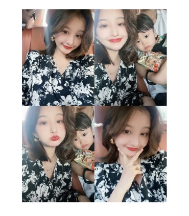 브이넥 스커트 새로운 기질 드레스
