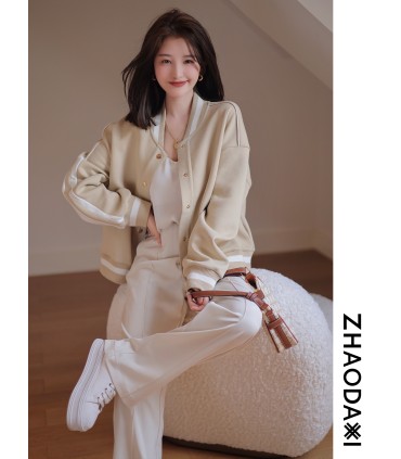 Chaqueta recta suelta 2022 Abrigo retro 