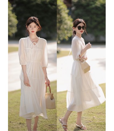 Zixia Fairy Lantern Sleeve Cake Dress 