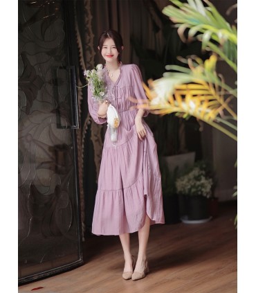 Zixia Fairy Lantern Sleeve Cake Dress 