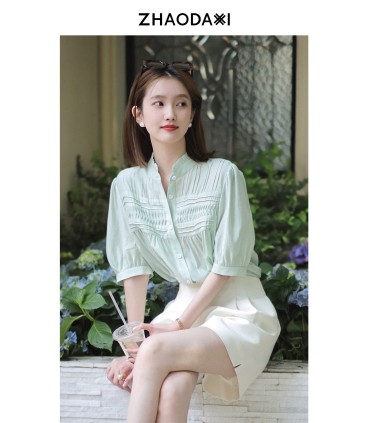 天丝夏威夷风上衣