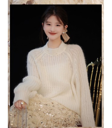 Aurora Sweater Lazy Round Neck Casual Sweater