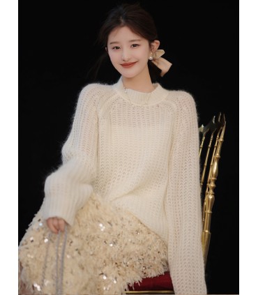 Aurora Sweater Lazy Round Neck Casual Sweater