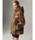 Sheep shearling short stitching casual jacket