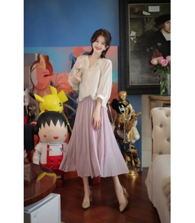 Ice Cube Melaleuca Pressed Pleated Slim Pleated Skirt