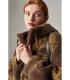 Sheep shearling short stitching casual jacket