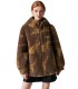 Sheep shearling short stitching casual jacket