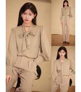 Kemeja sutra fashion longgar