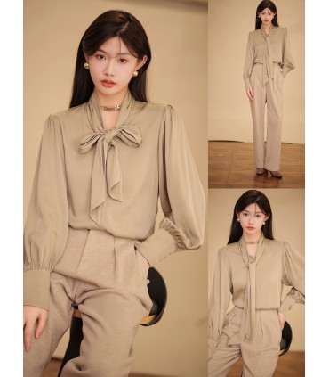 Loose fashion silk shirt