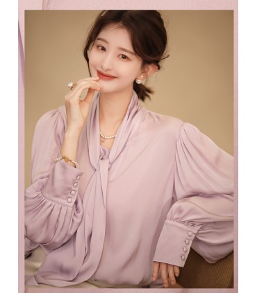 Chemise en soie mode ample