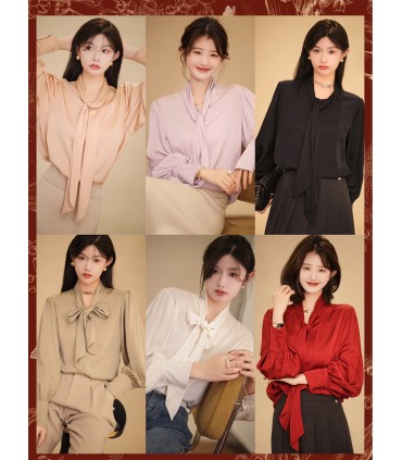 Loose fashion silk shirt