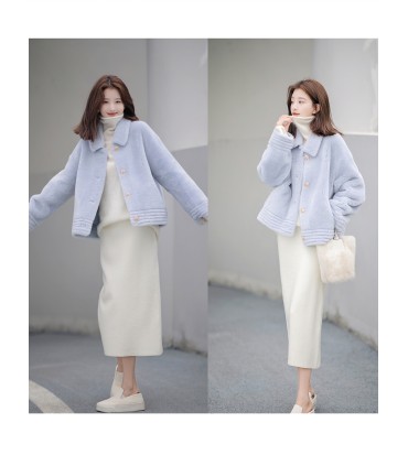 Thick plus velvet casual retro skirt