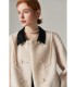 Sheep shearling short stitching jacket