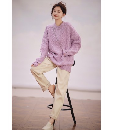 Quần jean lưng cao tối giản 