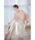 Flowing dress pearl shell luster 