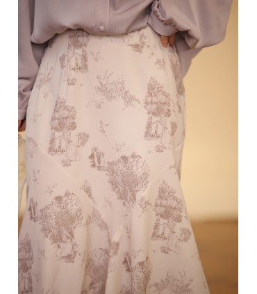 Comfortabele rok met hoge taille 