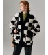 Får shearling cropped cardigan
