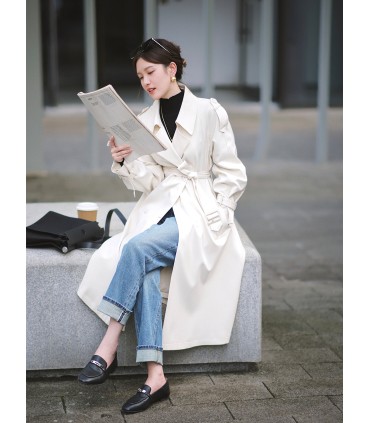Return Loose Lapel Korean Coat 