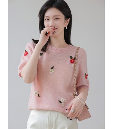 Prélude au printemps Pull en cachemire doux 