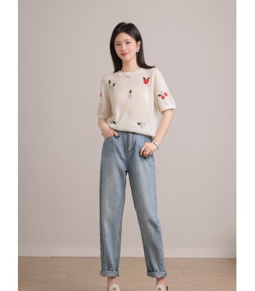 Prélude au printemps Pull en cachemire doux 