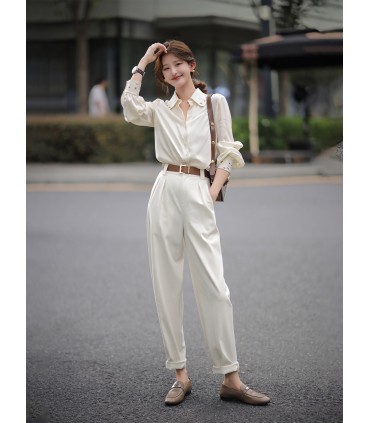 Original Embryo Pantaloni bianchi piccoli Pantaloni larghi alla moda