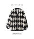 Får shearling kort retro cardigan