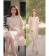 Loceng Angin Ungu Longgar Lace Tencel Fairy Dress