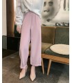 Pantalón recto casual todo-fósforo ligero y elástico