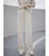 Pantalon droit nouilles Pantalon décontracté rétro taille haute