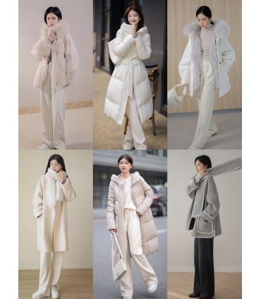 Pantalon droit nouilles Pantalon décontracté rétro taille haute