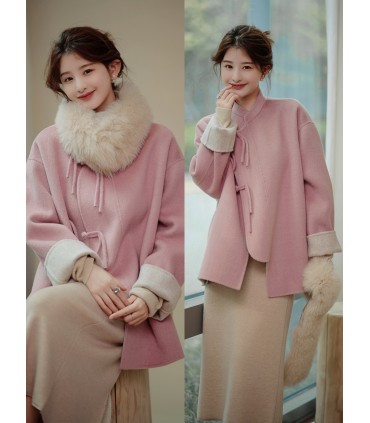 Wool coat autumn new silhouette coat