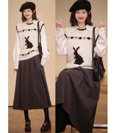 Suéter Lazy Feminino Inverno Novo Sem Manga 