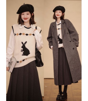 Suéter Lazy Feminino Inverno Novo Sem Manga 