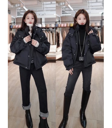 Chaqueta holgada con cuello alto, nuevo estilo, top fino y perezoso 