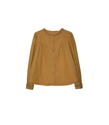 Retro Accordion Pleated Classical Shirt 