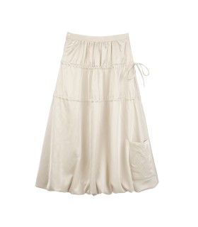 Skirt Cendawan Bersulam Buih 