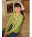 Strawberry Brodered Camisole Cardigan Two-Piece Set 