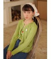 Zweiteiliges Set mit Erdbeer-besticktem Camisole-Cardigan