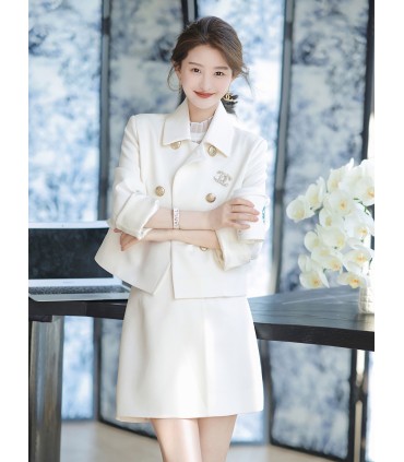 Áo khoác ngắn Bộ quần áo thời trang hakama Acetate chân thẳng 