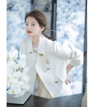 Cappotto corto Hakama gamba dritta Abito moda acetato