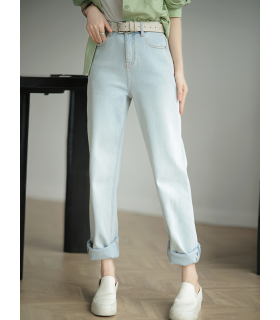 Mode vallende broek met wijde pijpen 