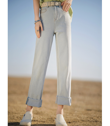 Modische drapierte Hose mit weitem Bein 