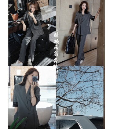西裤盐系高级感两件套