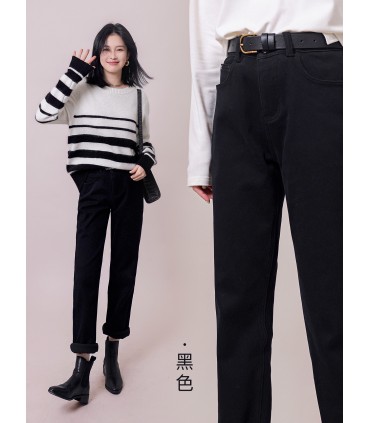 Quần jean nhung dày dặn quần ống đứng phù hợp tất cả 