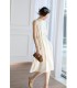 Stand-up collar slimming strappy vest dress 
